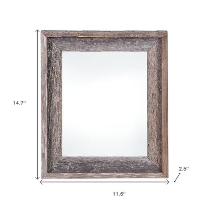 8.5" x 11" Gray Solid Wood Tabletop Picture Frame HomeRoots