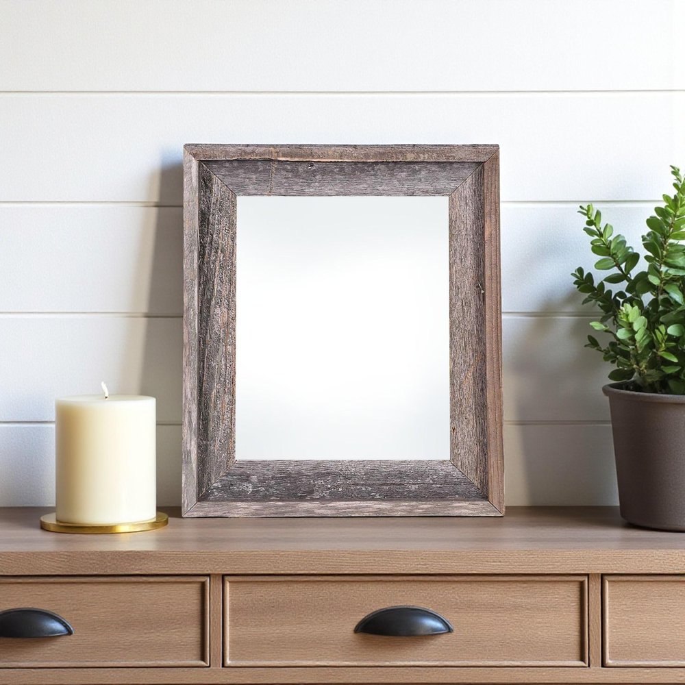 8.5" x 11" Gray Wood Tabletop Picture Frame HomeRoots