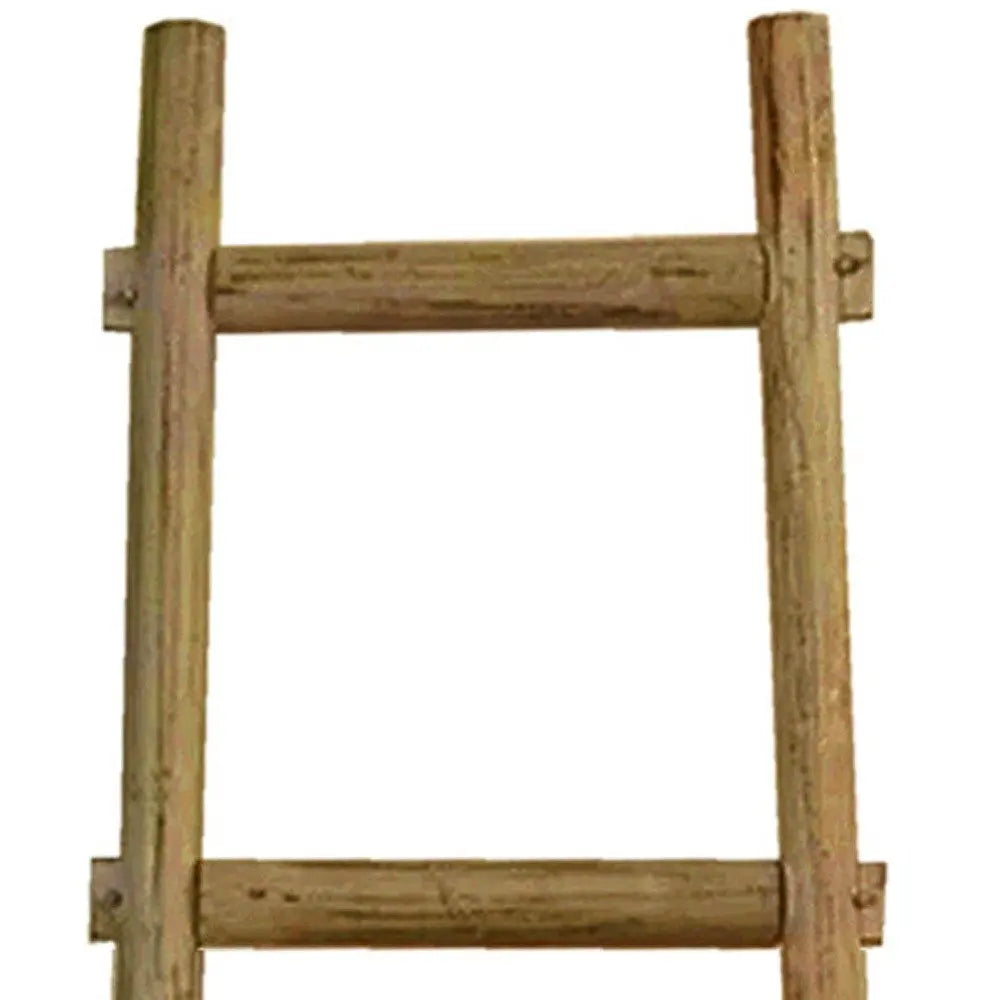 72" X 18"X 2" Brown Decorative Ladder Shelve HomeRoots