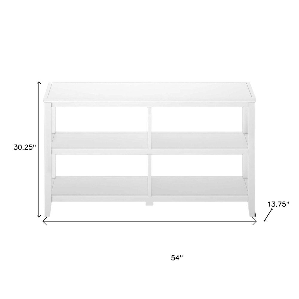 30" White Wood Two Shelf Bookcase HomeRoots