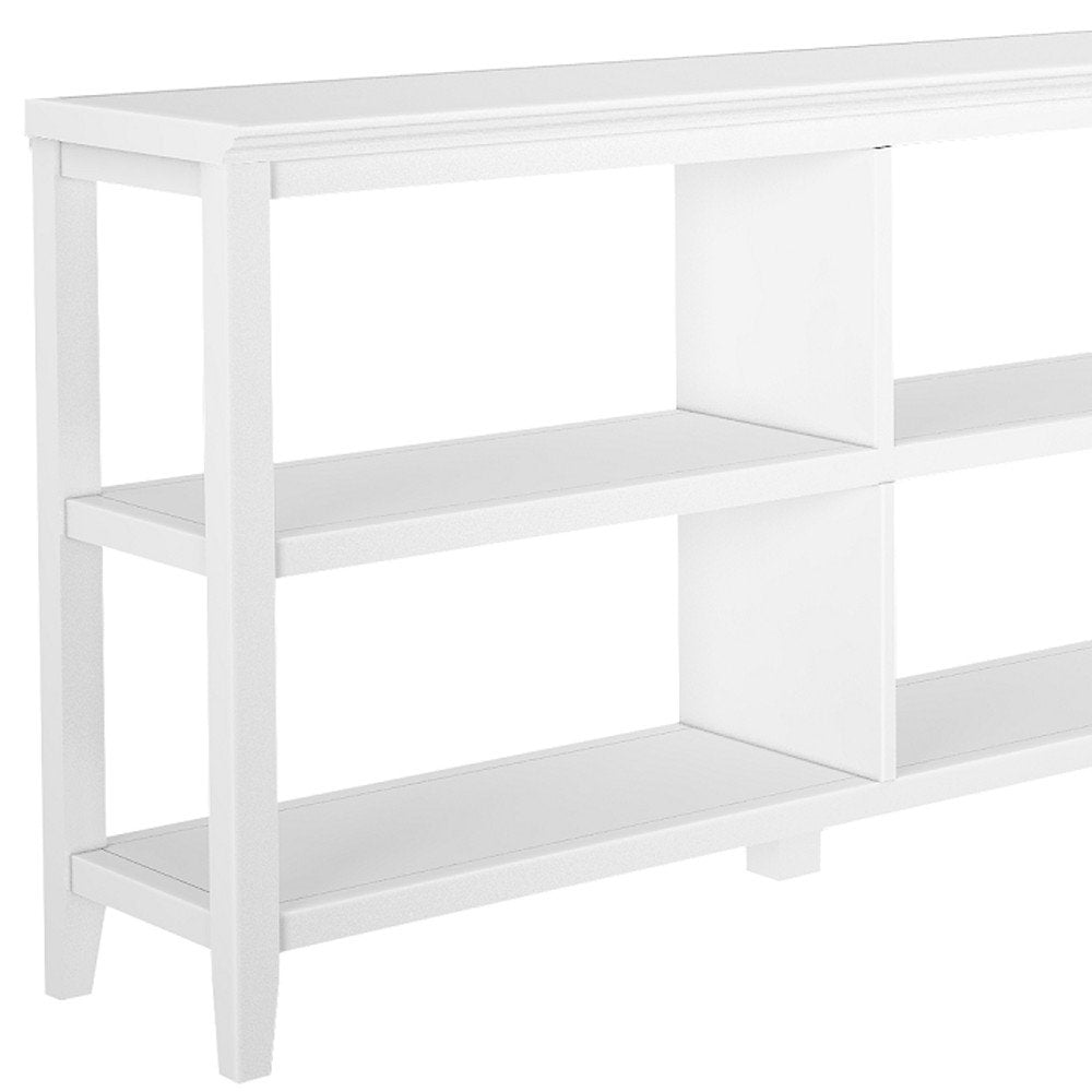 30" White Wood Two Shelf Bookcase HomeRoots