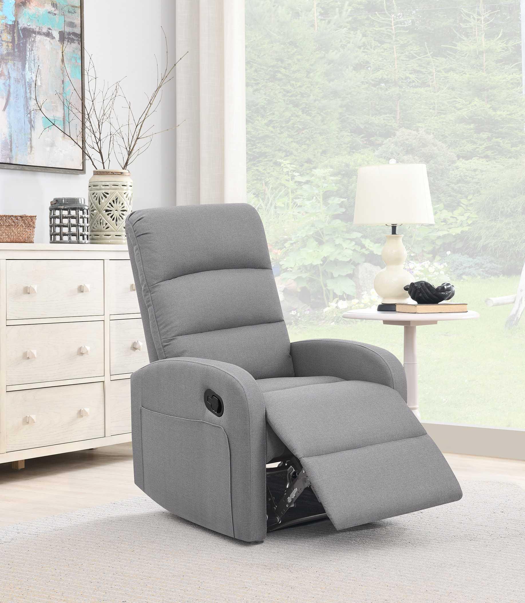 Relaxing Dawn Gray Recliner Chair - FurniFindUSA