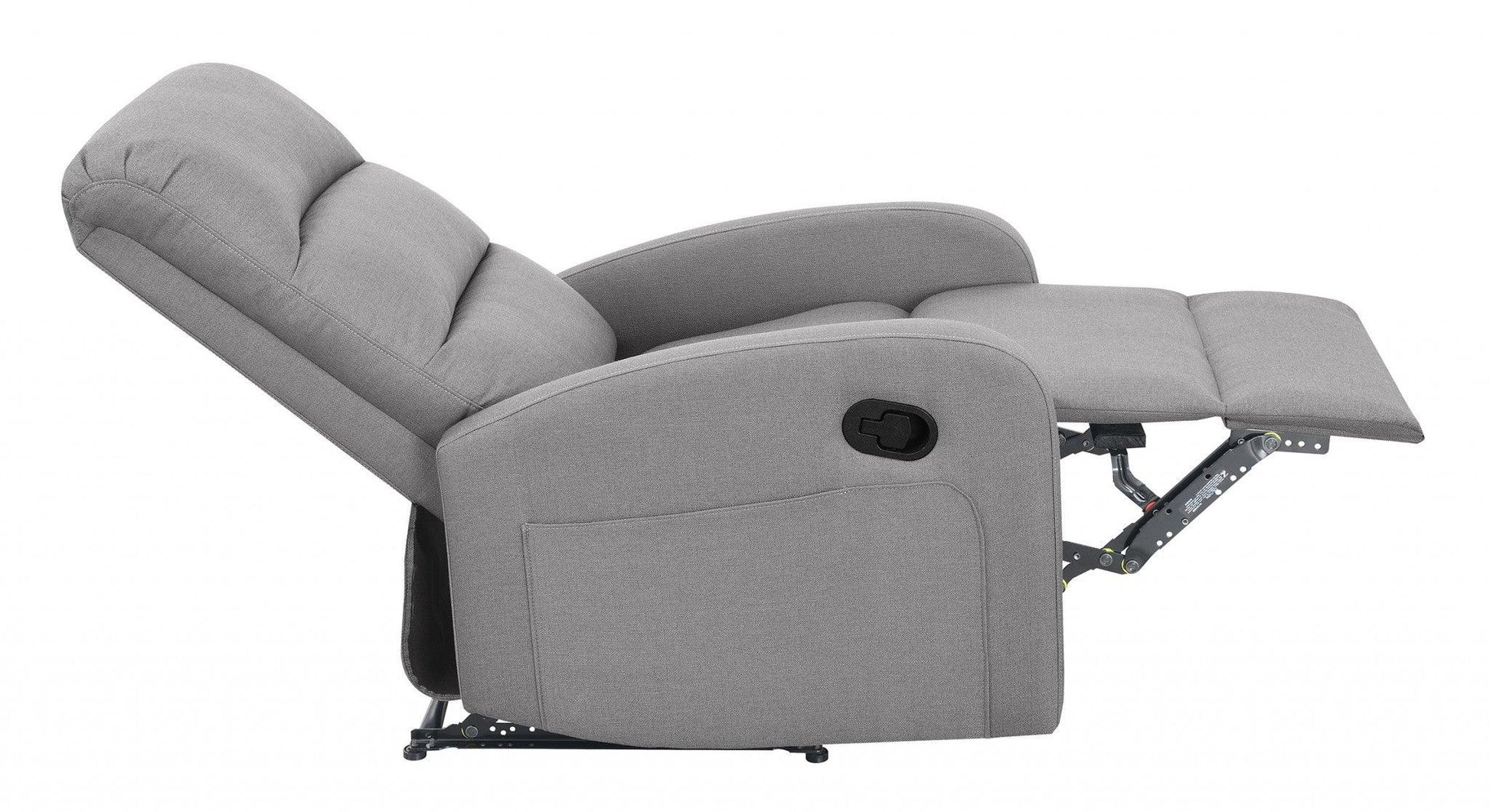 Relaxing Dawn Gray Recliner Chair - FurniFindUSA