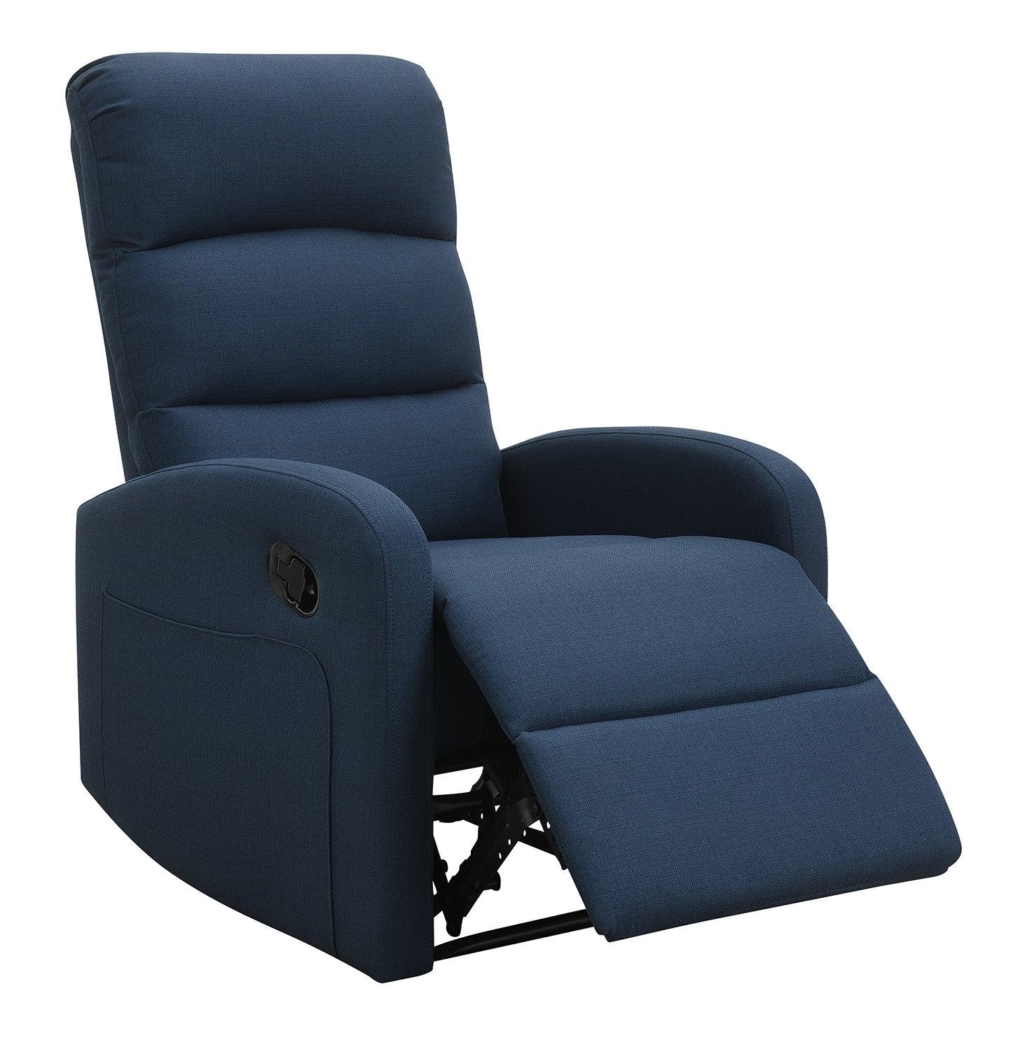 Relaxing Navy Blue Recliner Chair - FurniFindUSA