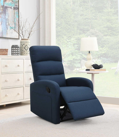 Relaxing Navy Blue Recliner Chair - FurniFindUSA