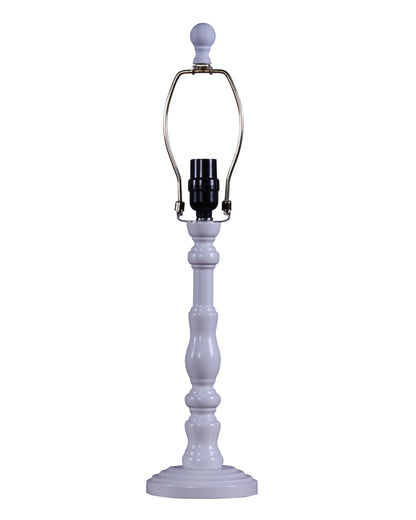 25" White Standard Table Lamp