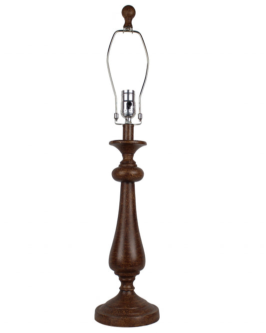 27" Dark Brown Standard Table Lamp