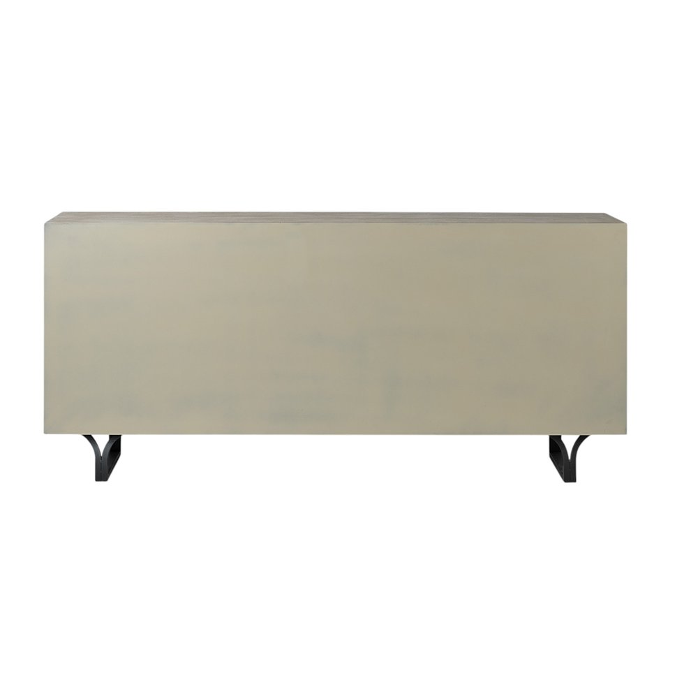 70" Light Brown Solid Wood Nine Drawer Sideboard — view 7