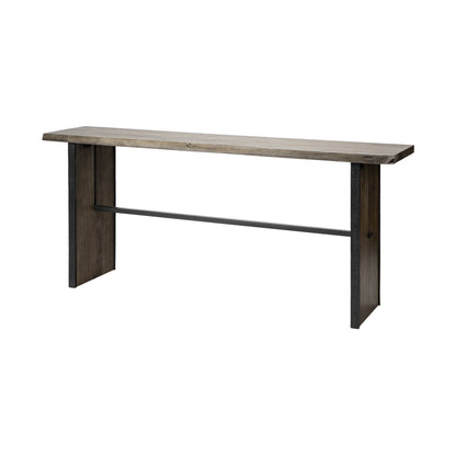 16" Brown Solid Wood Solid Console Table HomeRoots