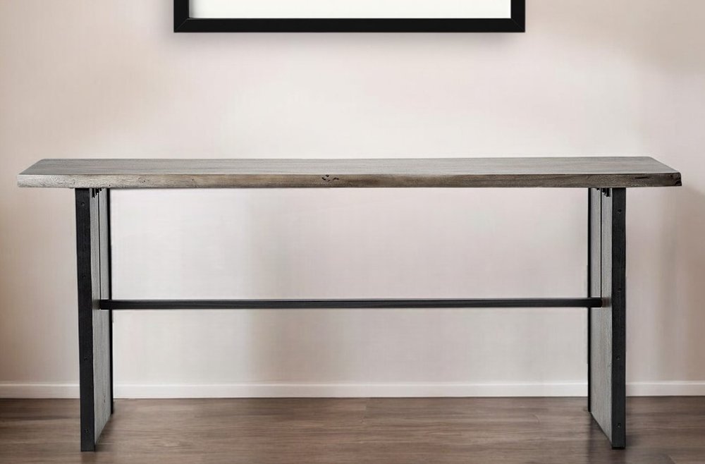 16" Brown Solid Wood Solid Console Table HomeRoots