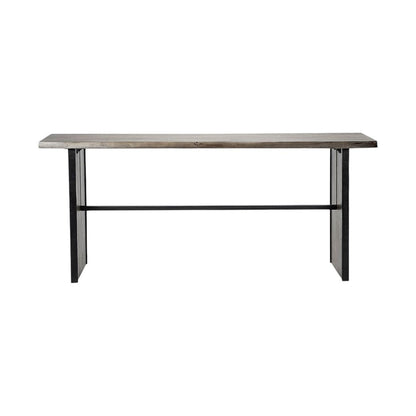 70" Brown Solid Wood Solid Console Table HomeRoots