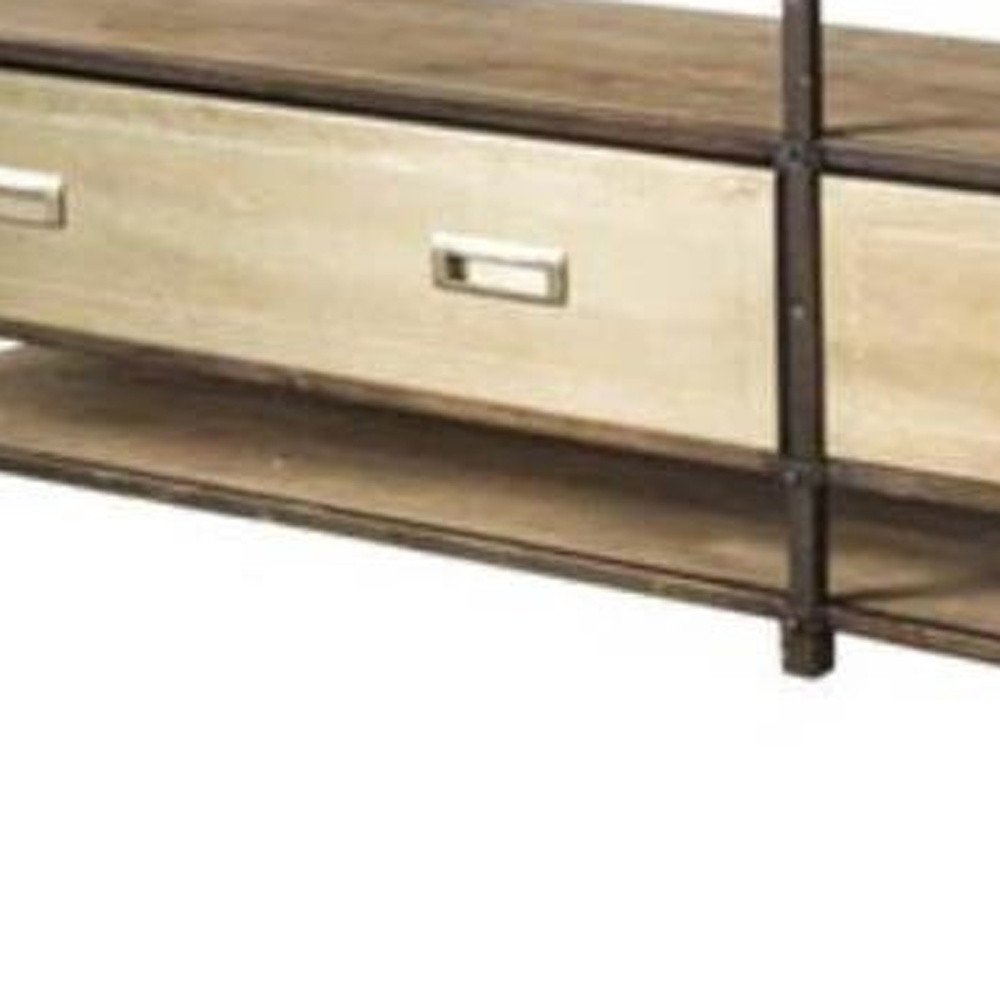15" Brown Solid Wood Console Table HomeRoots