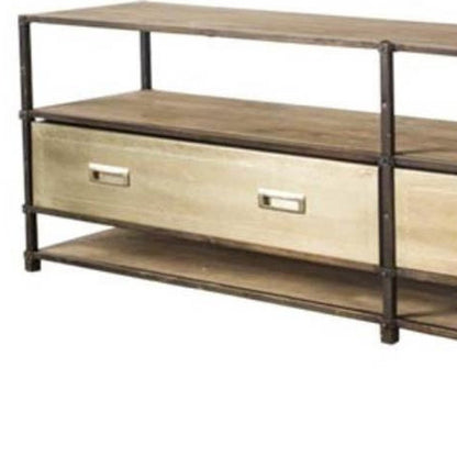 15" Brown Solid Wood Console Table HomeRoots
