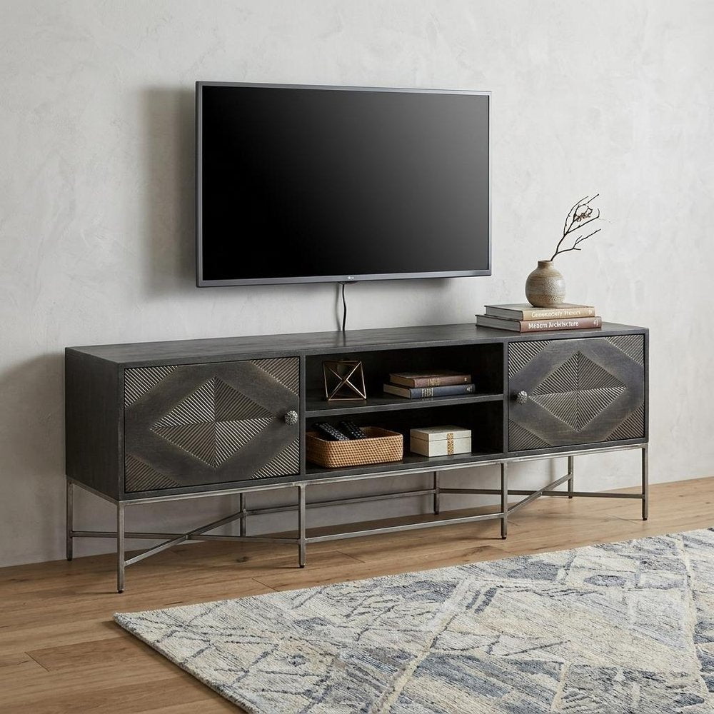 16" Dark Brown Solid Wood Console Table HomeRoots