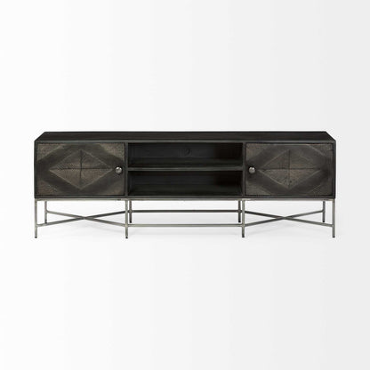 16" Dark Brown Solid Wood Console Table HomeRoots
