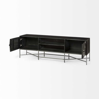 16" Dark Brown Solid Wood Console Table HomeRoots