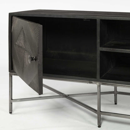 16" Dark Brown Solid Wood Console Table HomeRoots