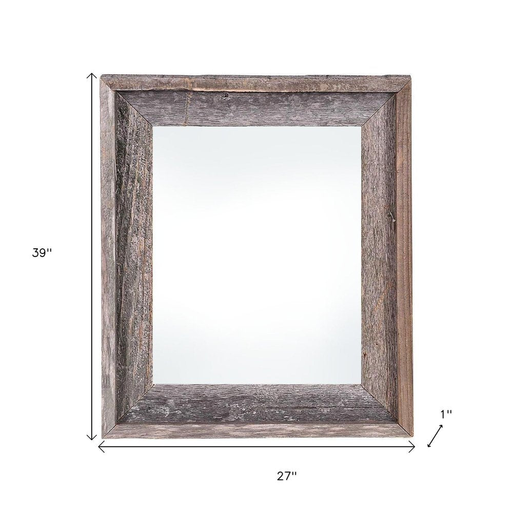 24" x 36" Gray Solid Wood Hanging Picture Frame HomeRoots
