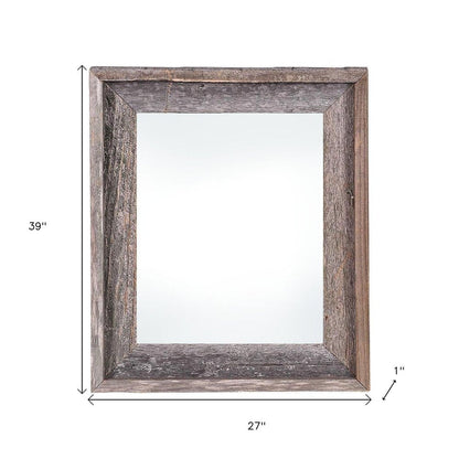 24" x 36" Gray Solid Wood Hanging Picture Frame HomeRoots