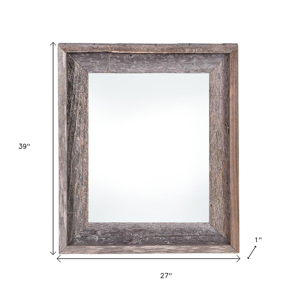 24" x 36" Gray Wood Hanging Picture Frame HomeRoots