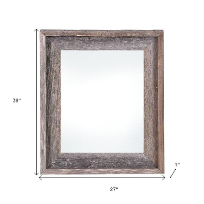 24" x 36" Gray Wood Hanging Picture Frame HomeRoots