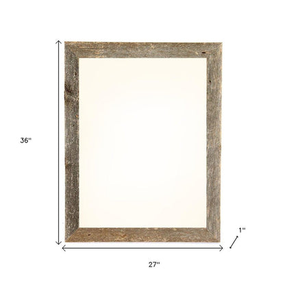 24" x 36" Gray Wood Hanging Picture Frame HomeRoots