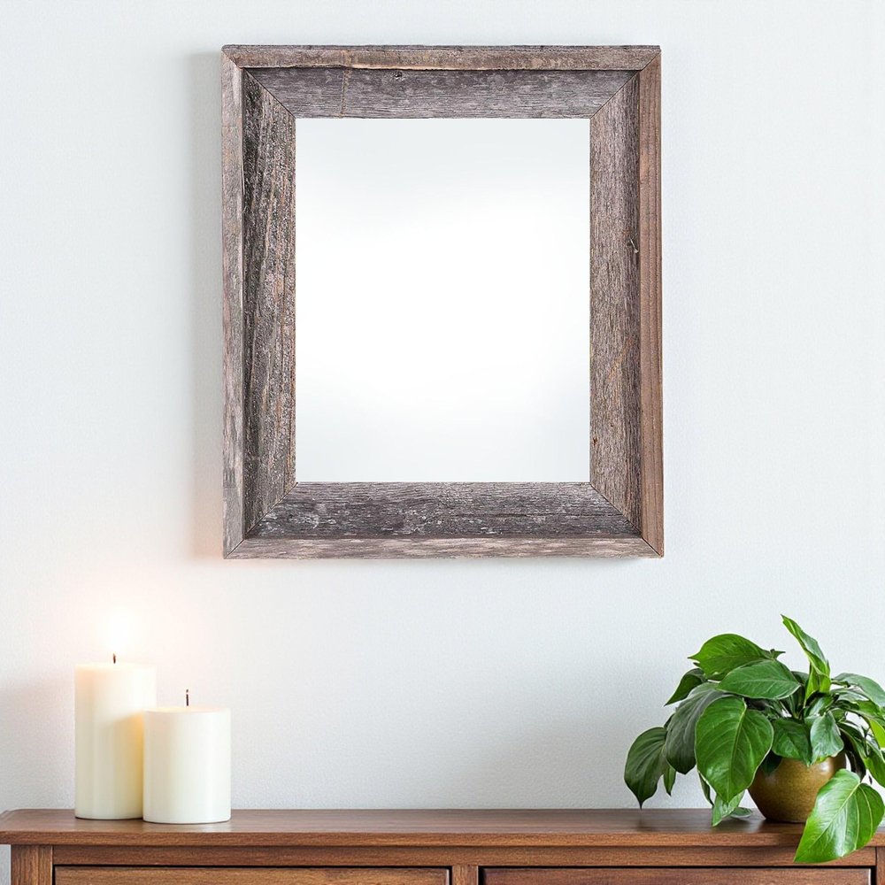 22" x 28" Gray Wood Hanging Picture Frame HomeRoots