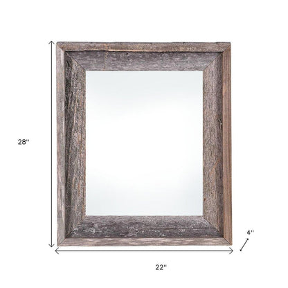 22" x 28" Gray Wood Hanging Picture Frame HomeRoots