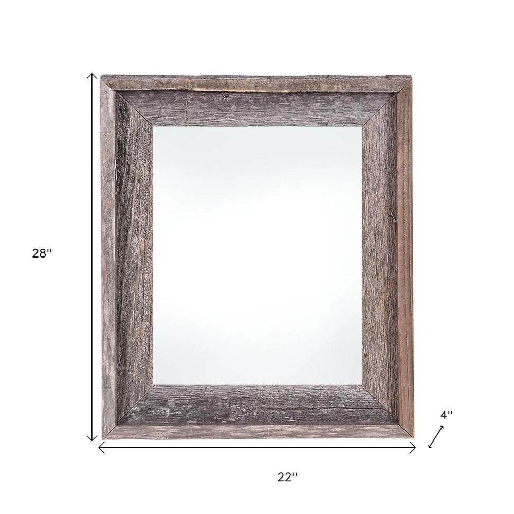 22" x 28" Gray Solid Wood Hanging Picture Frame HomeRoots