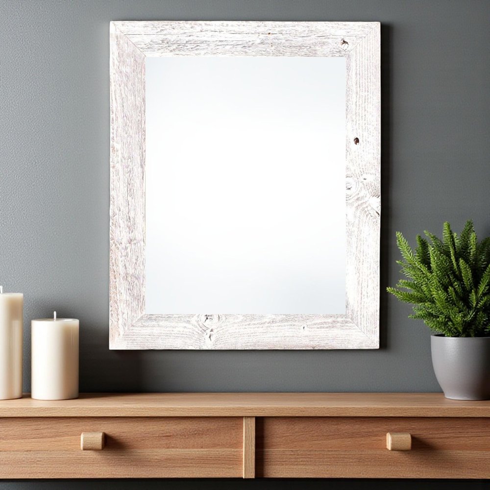 24" x 36" White Wood Hanging Picture Frame HomeRoots