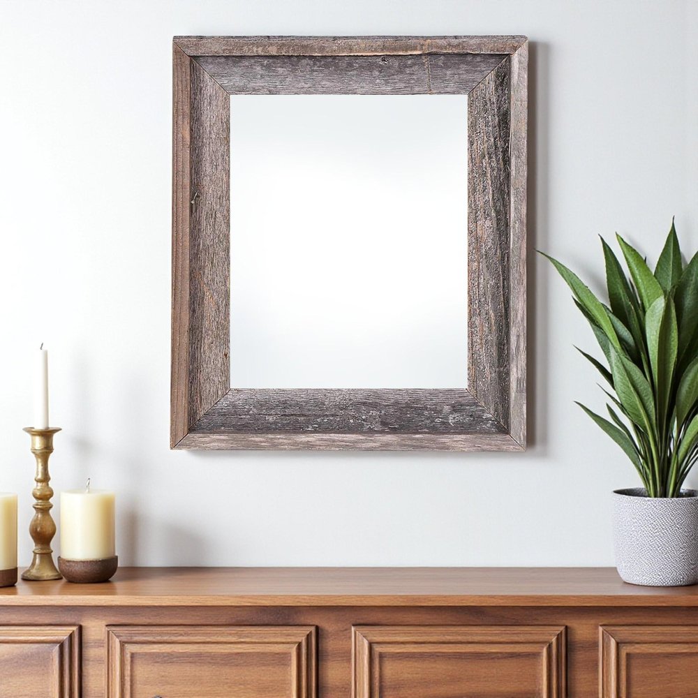 20" x 30" Gray Wood Hanging Picture Frame HomeRoots