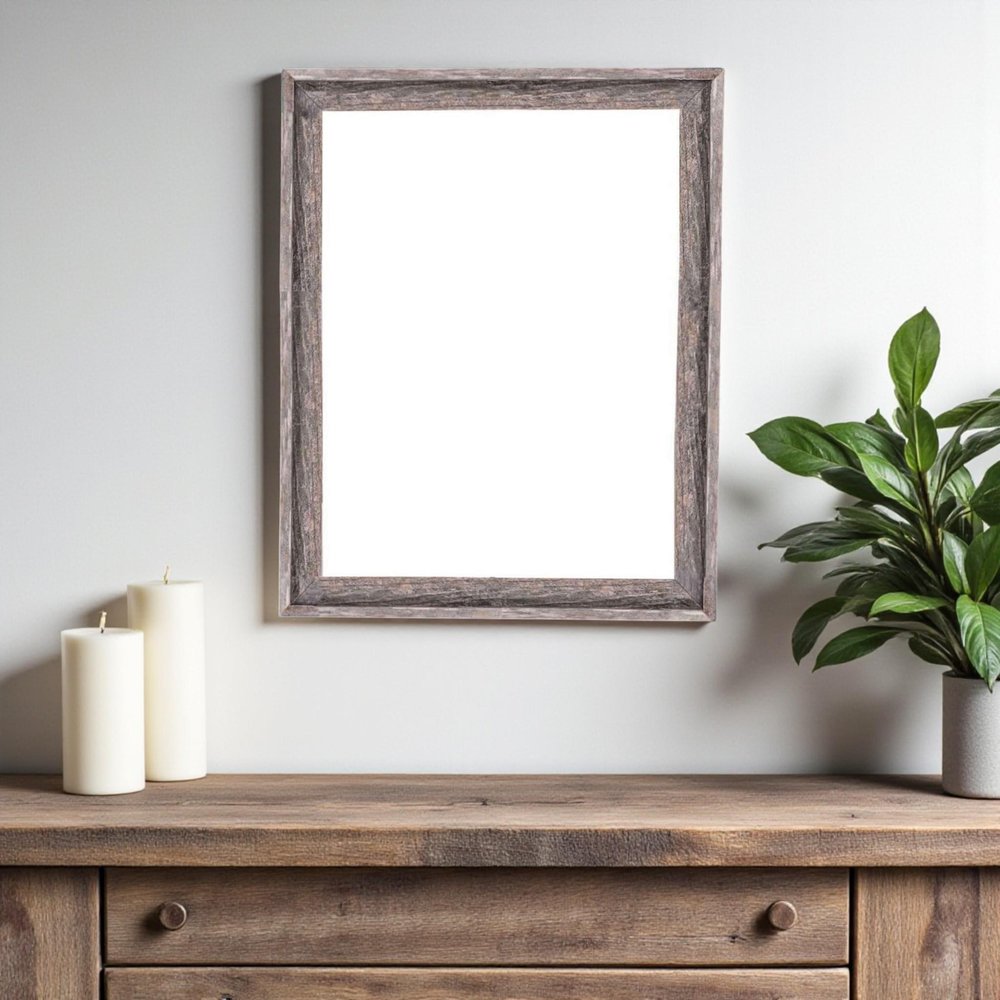 18" x 24" Gray Wood Hanging Picture Frame — view 5