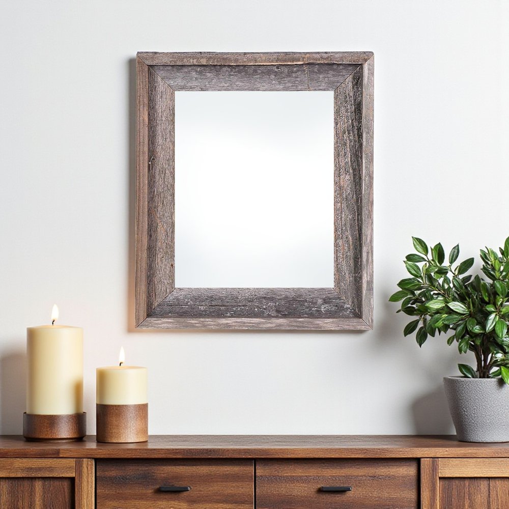 18" x 24" Gray Solid Wood Hanging Picture Frame HomeRoots
