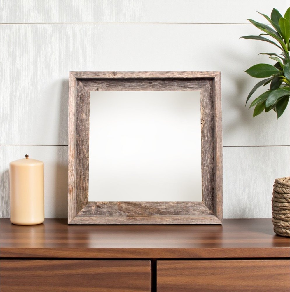 12" x 12" Gray Wood Tabletop Picture Frame — view 3