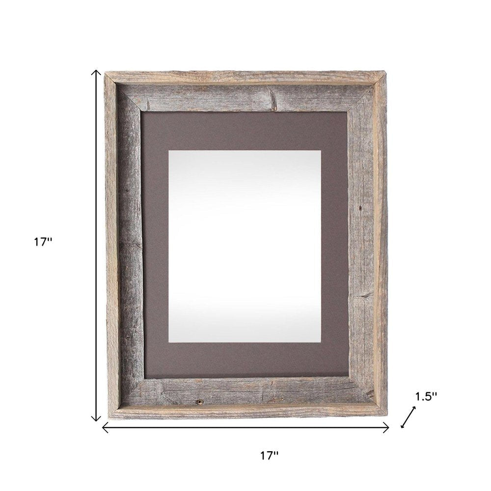 16" x 20" Gray Distressed Wood Hanging Picture Frame — view 4