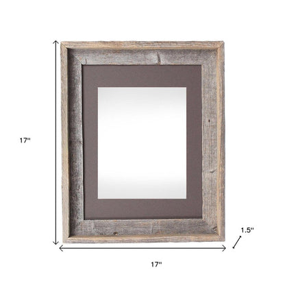 16" x 20" Gray Distressed Wood Hanging Picture Frame HomeRoots