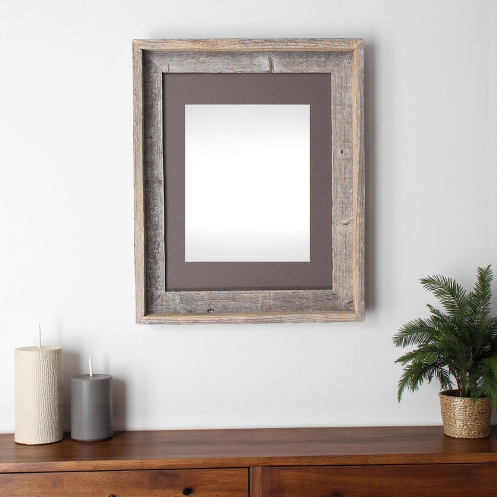 16" x 20" Gray Distressed Solid Wood Hanging Picture Frame HomeRoots