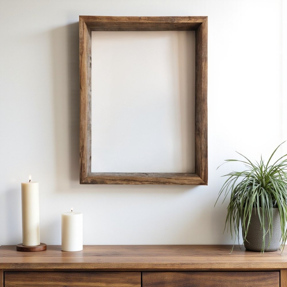 16" x 20" Gray Wood Hanging Picture Frame HomeRoots