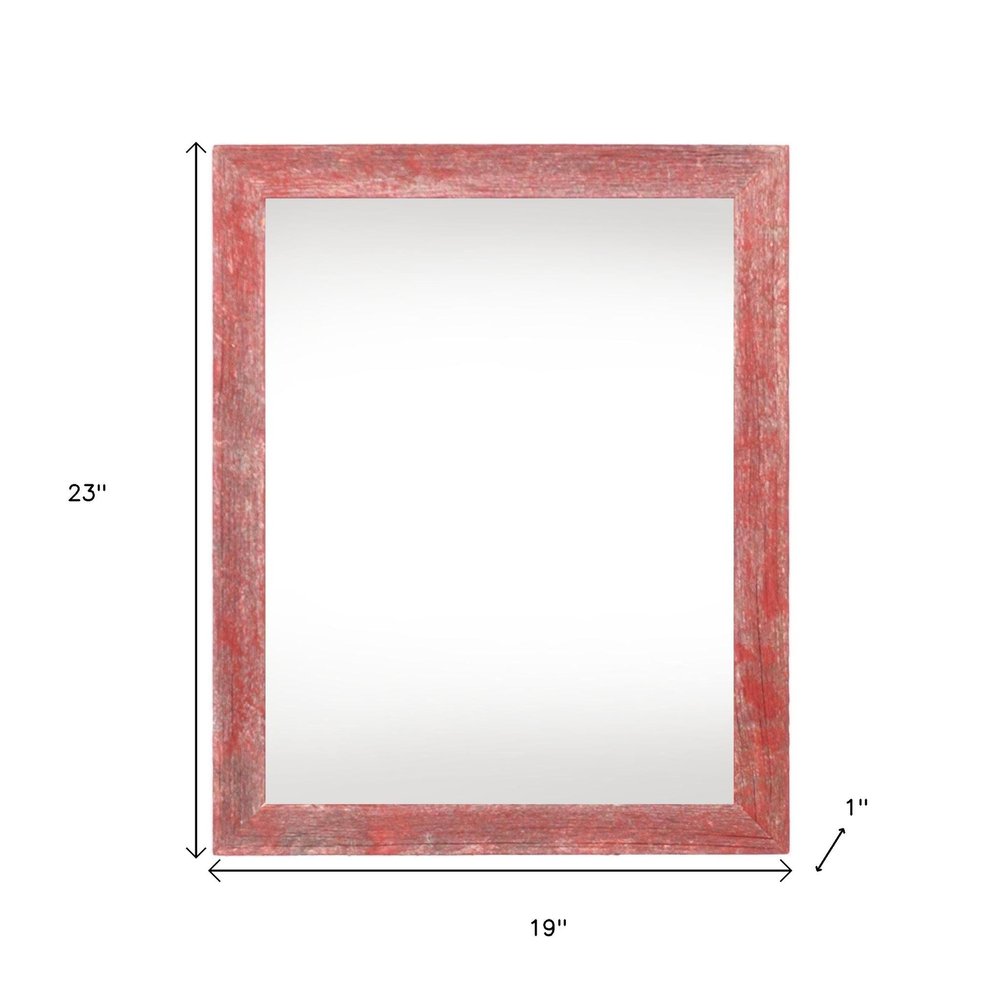 16" x 20" Red Wood Hanging Picture Frame — view 3
