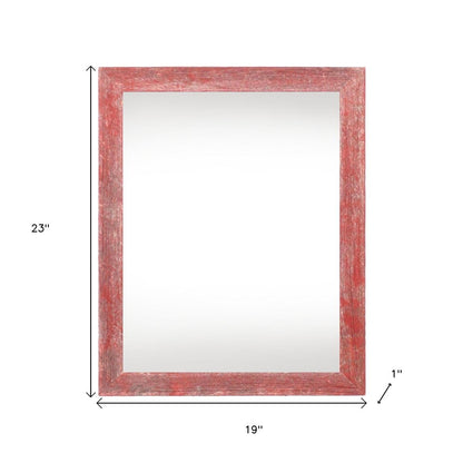 16" x 20" Red Wood Hanging Picture Frame HomeRoots