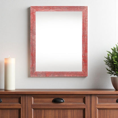 16" x 20" Red Wood Hanging Picture Frame HomeRoots