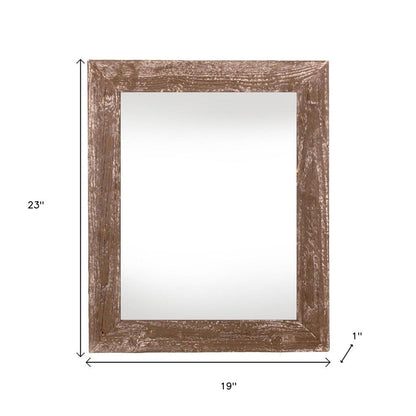 16" x 20" Brown Wood Hanging Picture Frame HomeRoots