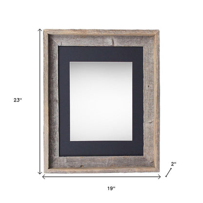 16" x 20" Gray Wood Hanging Picture Frame HomeRoots