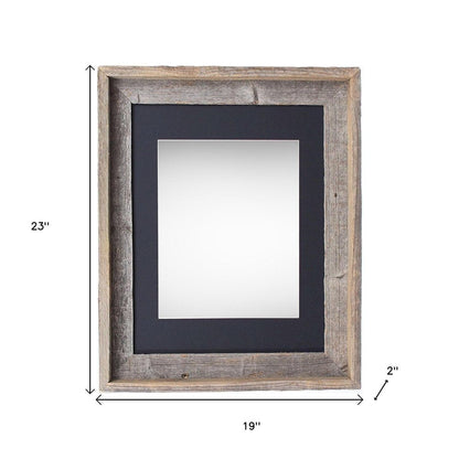 16" x 20" Black Solid Wood Hanging Picture Frame HomeRoots