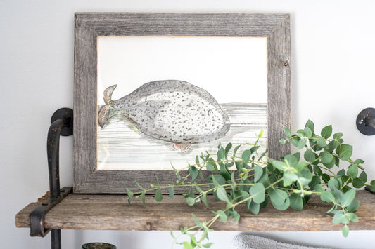 16" x 20" Gray Wood Hanging Picture Frame HomeRoots