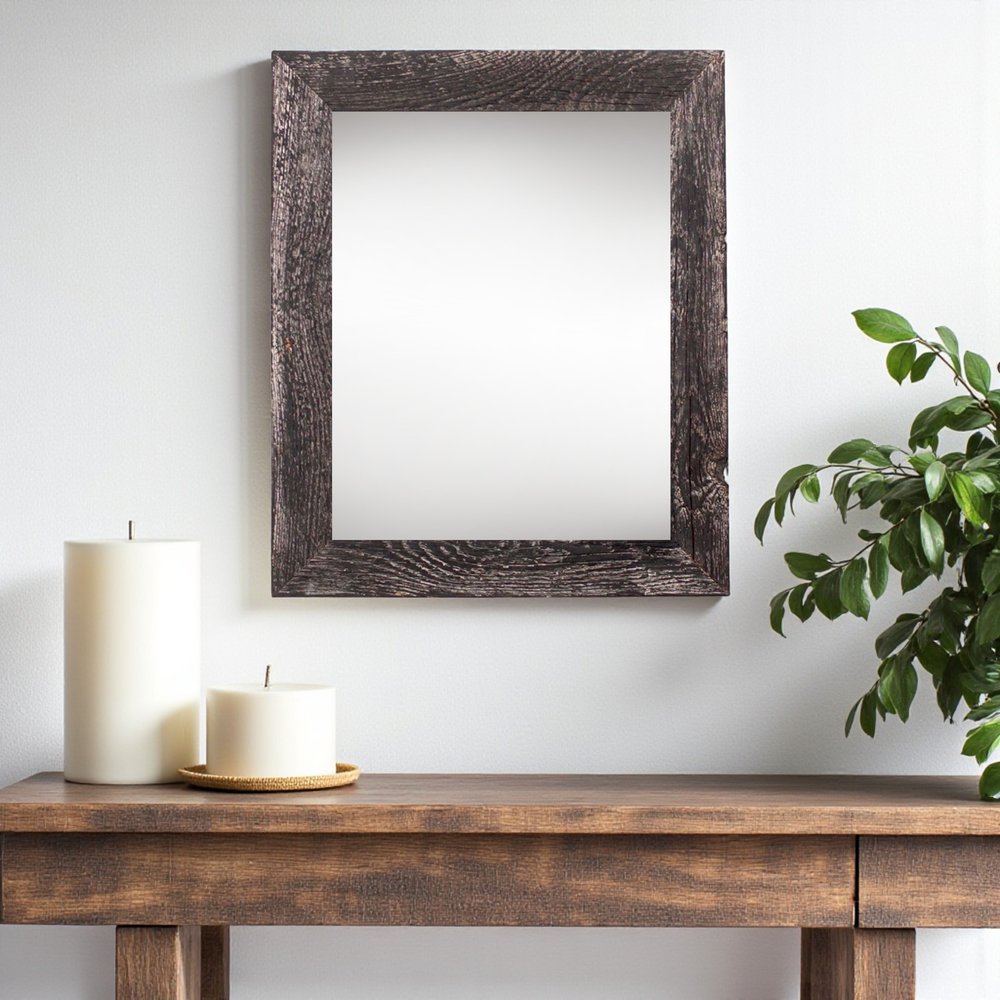 13" x 19" Black Solid Wood Hanging Picture Frame HomeRoots