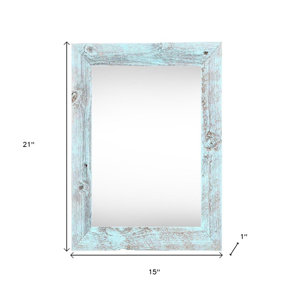 11" x 17" Blue Wood Hanging Picture Frame HomeRoots