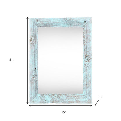 11" x 17" Blue Wood Hanging Picture Frame HomeRoots