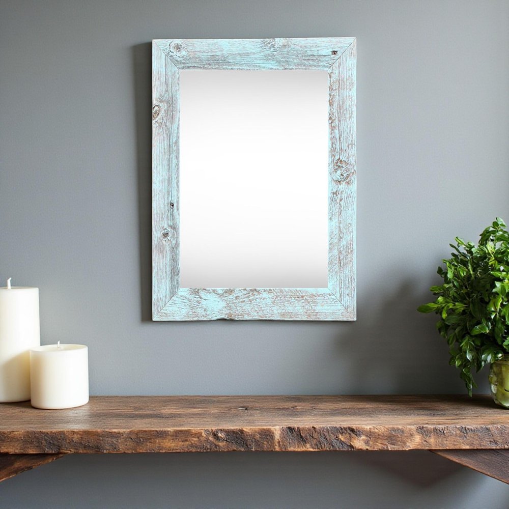 11" x 17" Blue Wood Hanging Picture Frame HomeRoots