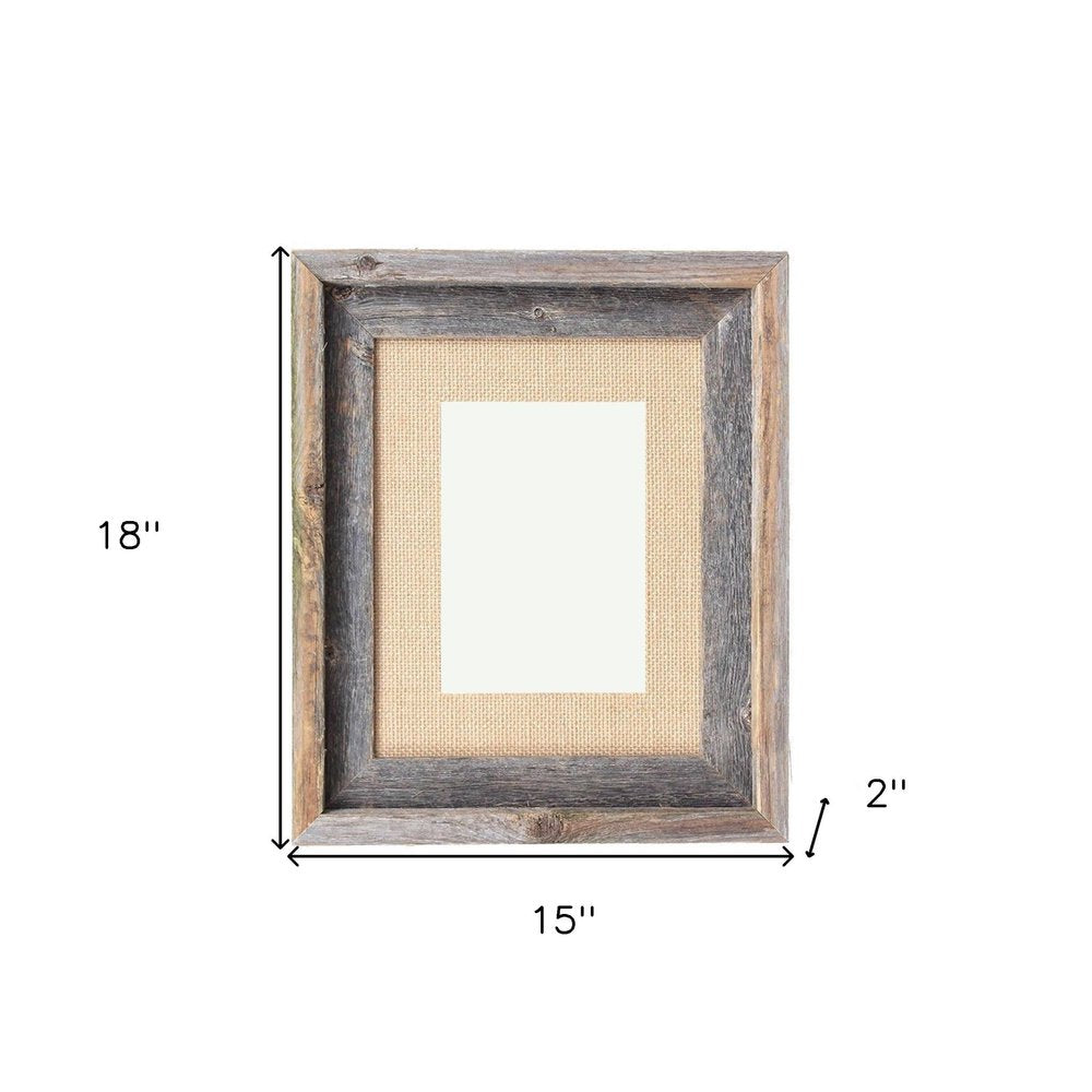 11" x 14" Gray Wood Hanging Picture Frame — view 4